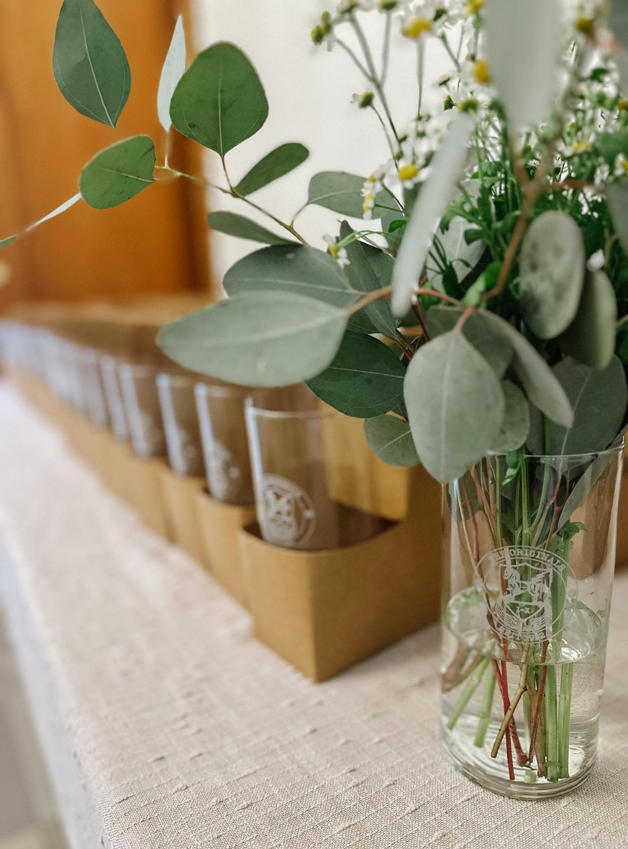 Kappa Alpha Theta (ΚΑΘ) Glass Flower Vase