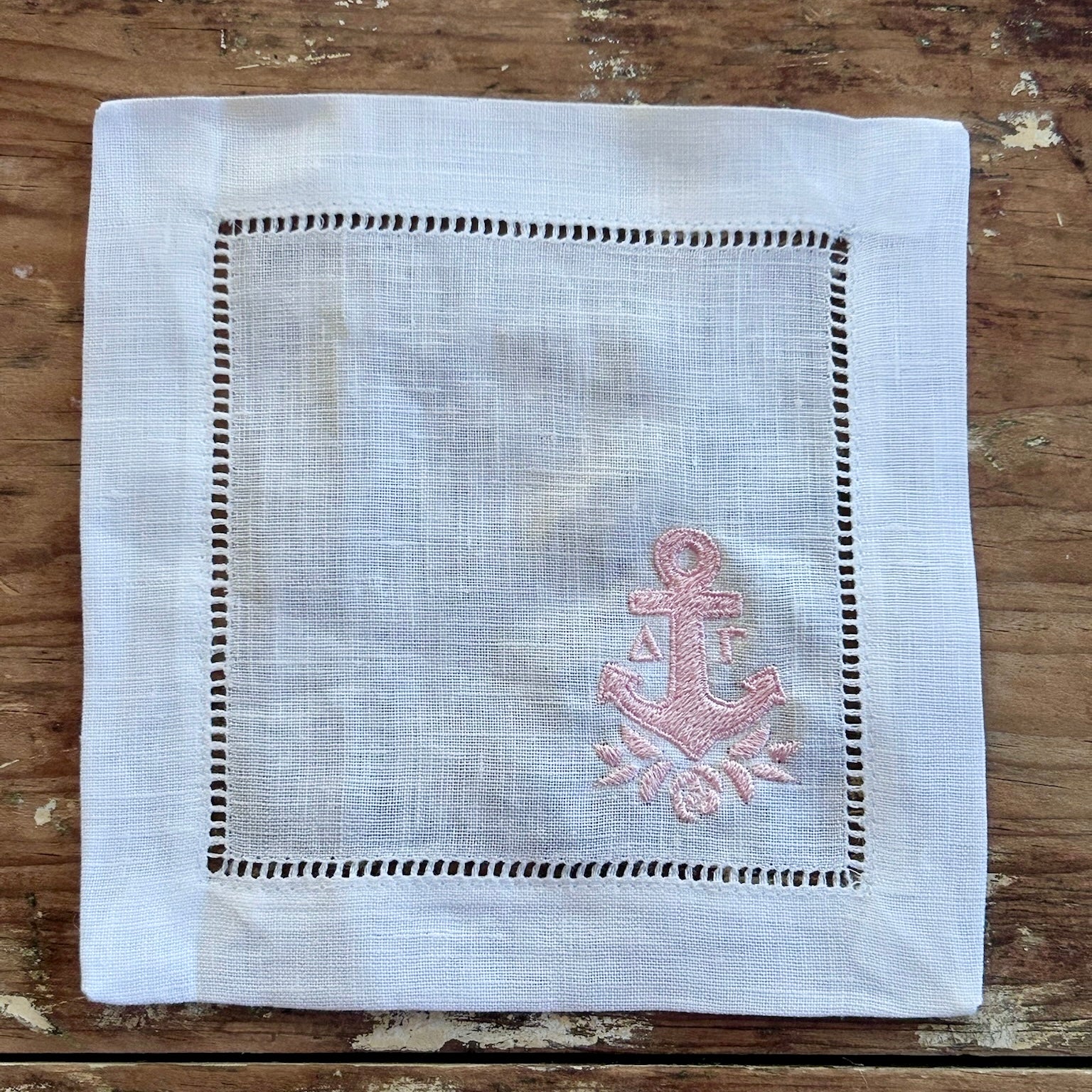 Sorority Embroidered Cocktail Napkins โ Set of 4