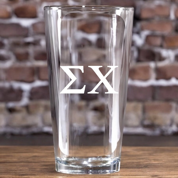 Sigma Chi (ΣΧ) 16oz Pint Glass