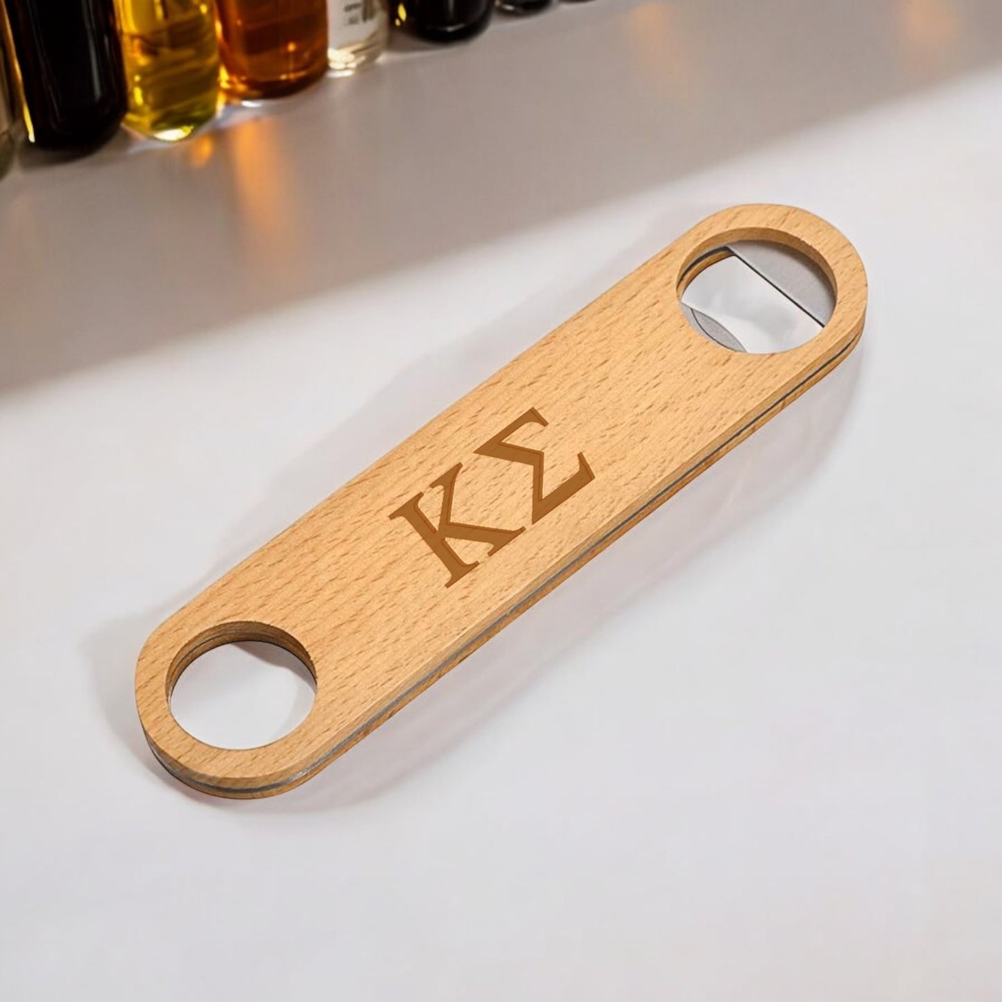 Custom Kappa Sigma (ΞΞ£) Wooden Bottle Opener