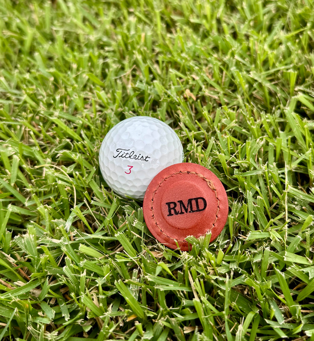 Fraternity Leather Golf Ball Markers – Set of 2