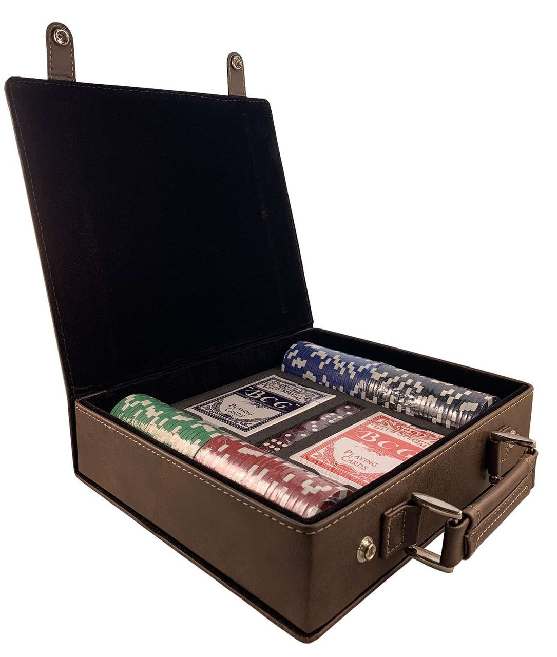 Sigma Chi (ΣΧ) Leather Poker Set