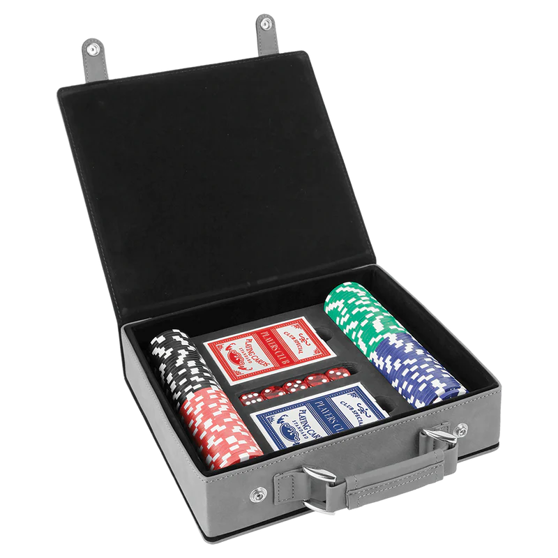 Sigma Chi (ΣΧ) Leather Poker Set