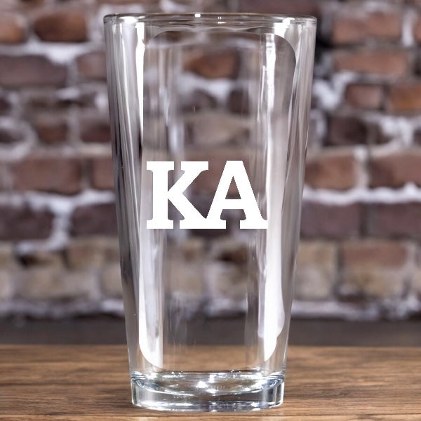Kappa Alpha (KA) 16oz Pint Glass