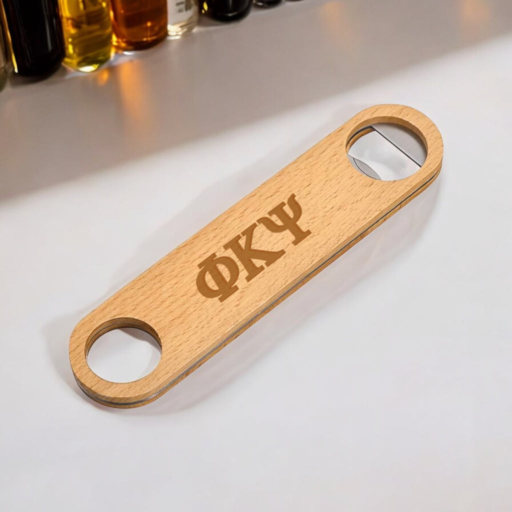 Phi Kappa Psi (ΦΚΨ) Wooden Bottle Opener