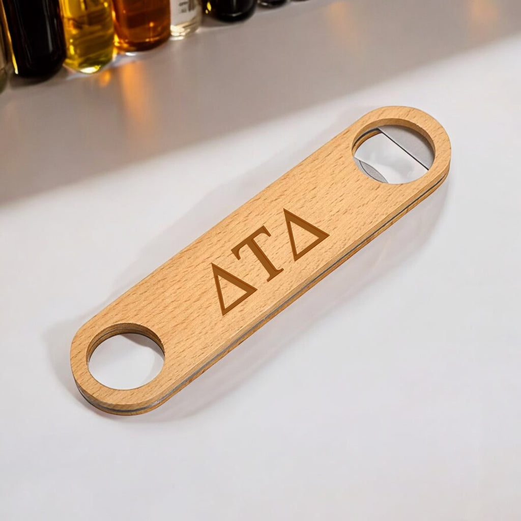 Delta Tau Delta (ΔΤΔ) Wooden Bottle Opener