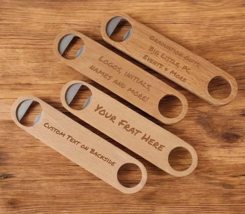 Custom Kappa Sigma (ΚΣ) Wooden Bottle Opener