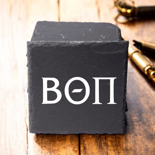 Beta Theta Pi (ΒΘΠ) Slate Coasters (4)