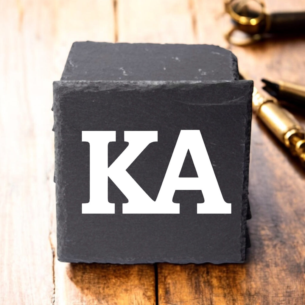 Kappa Alpha Order (ΚΑ) Slate Coasters (4)