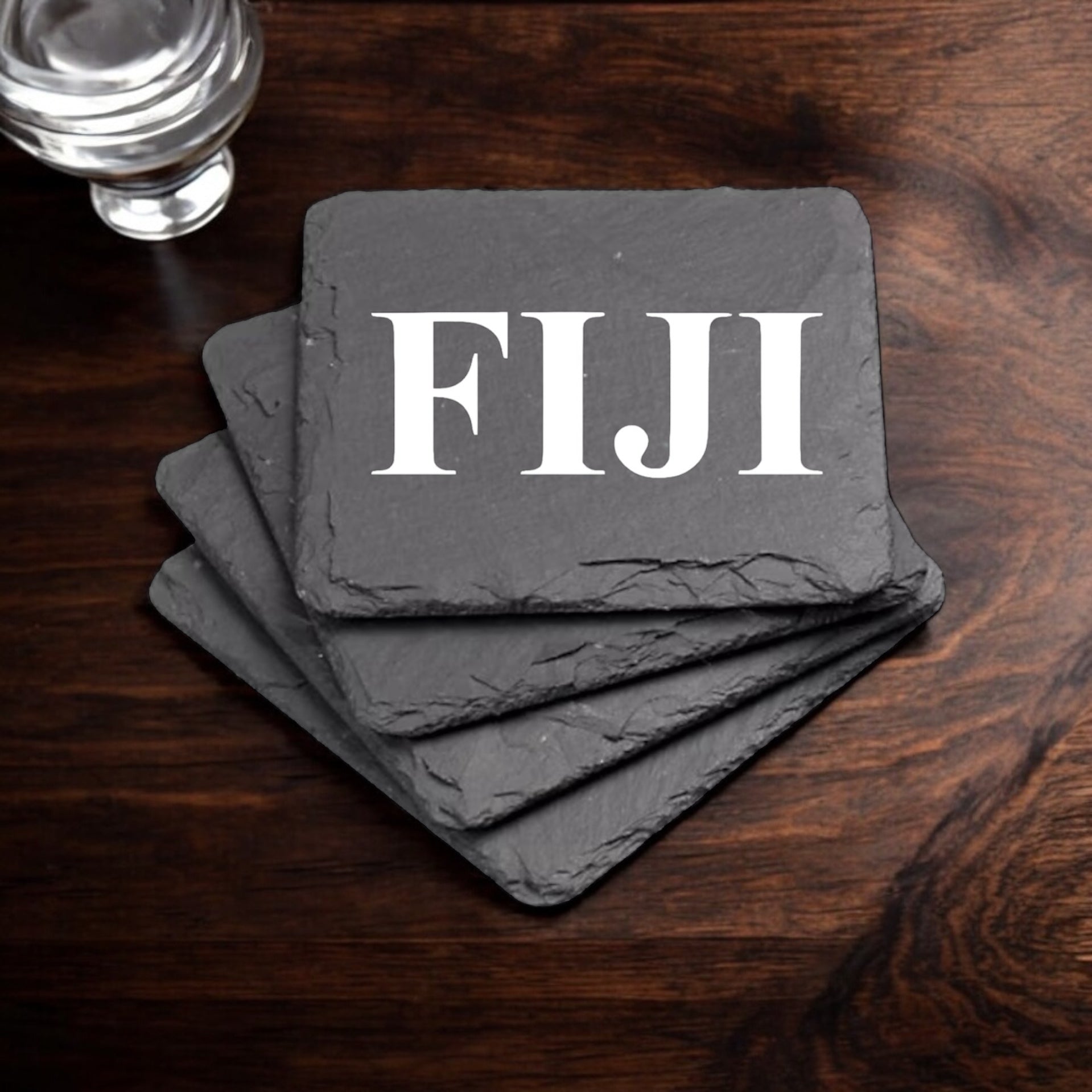 Phi Gamma Delta (FIJI) Slate Coasters (4)
