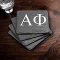 Alpha Phi (ΑΦ) Slate Coasters (4)