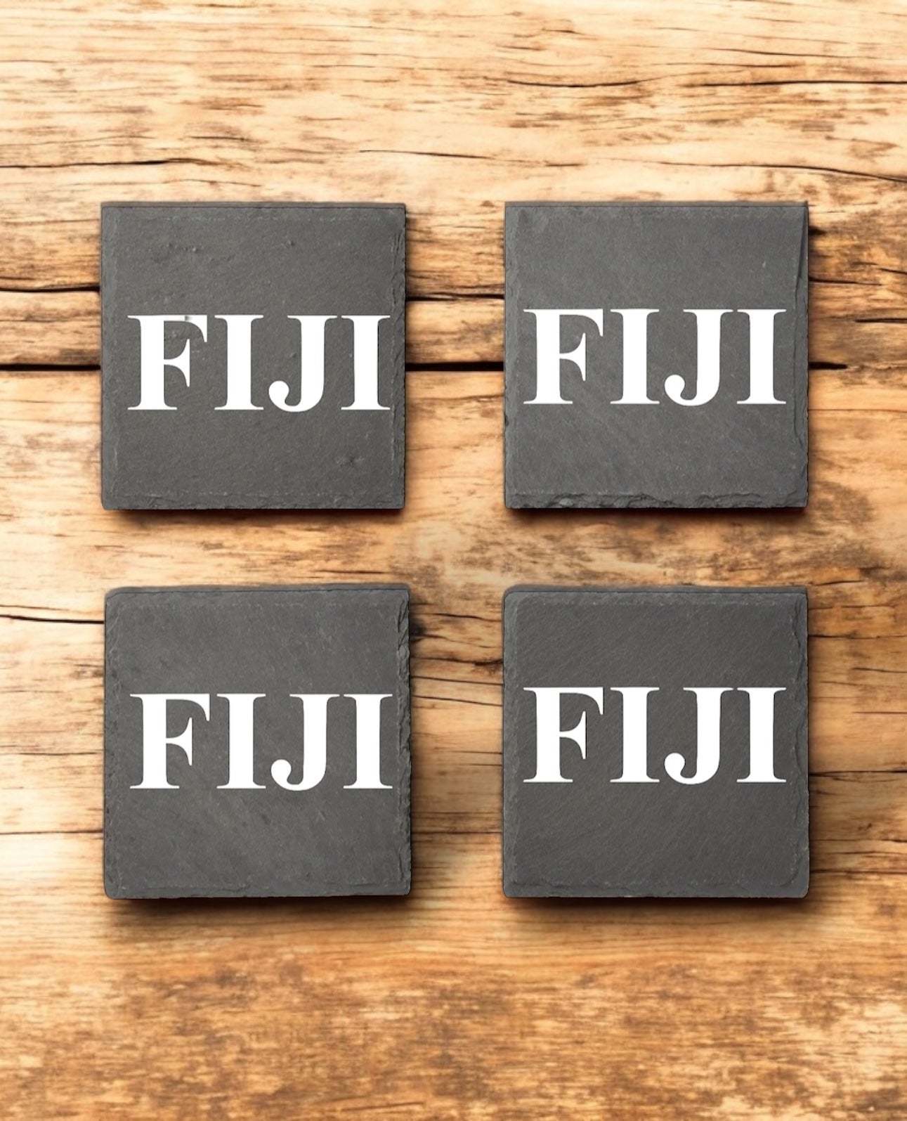 Phi Gamma Delta (FIJI) Slate Coasters (4)