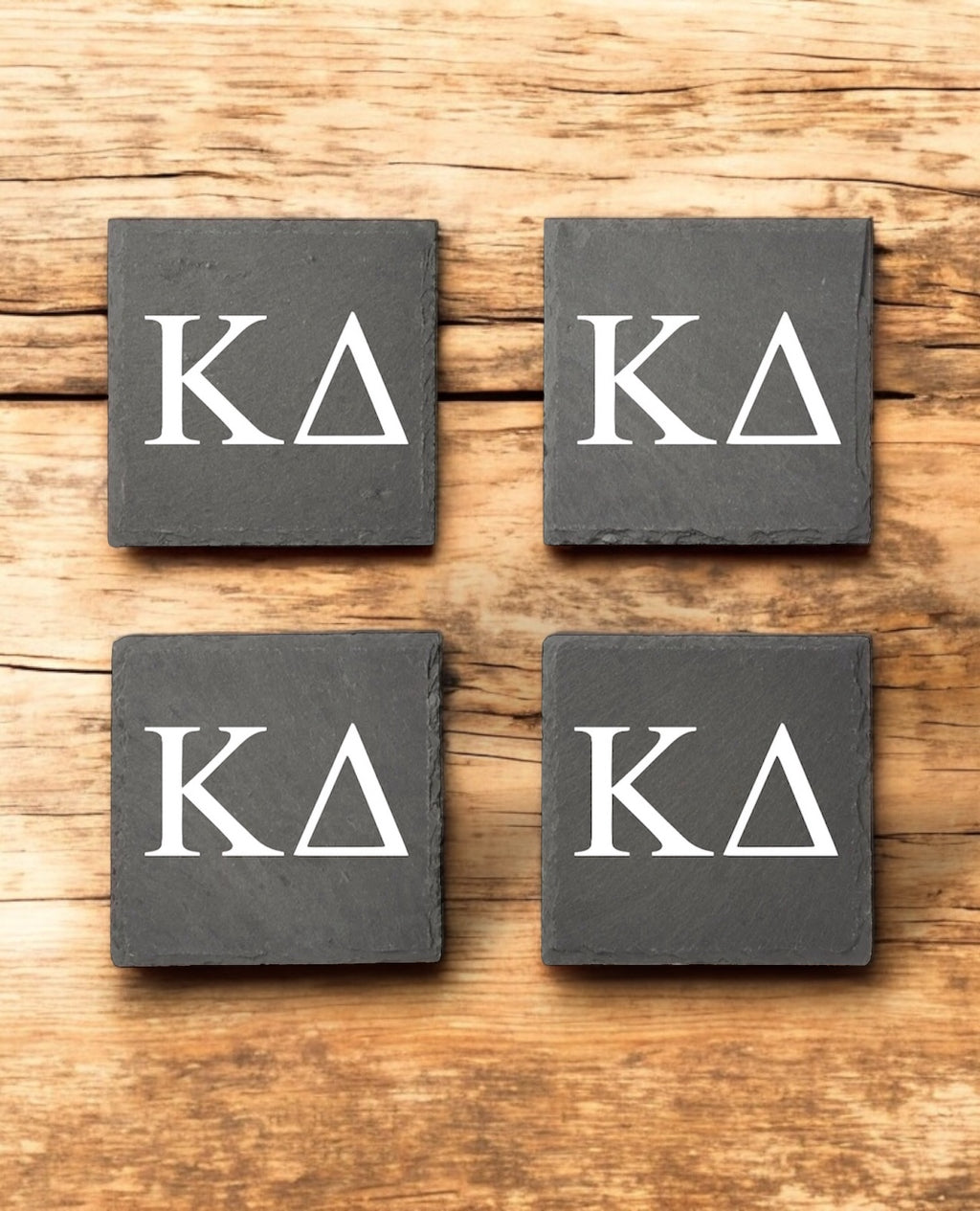 Kappa Delta (ΚΔ) Slate Coasters (4)