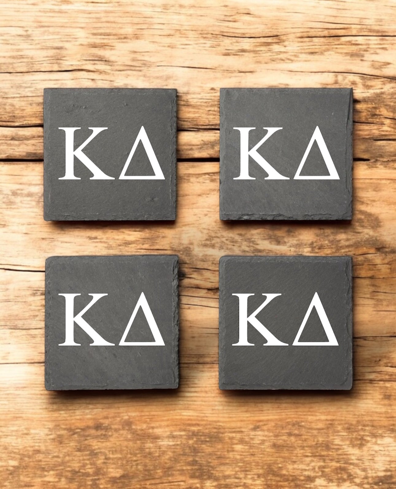 Kappa Delta (ΚΔ) Slate Coasters (4)