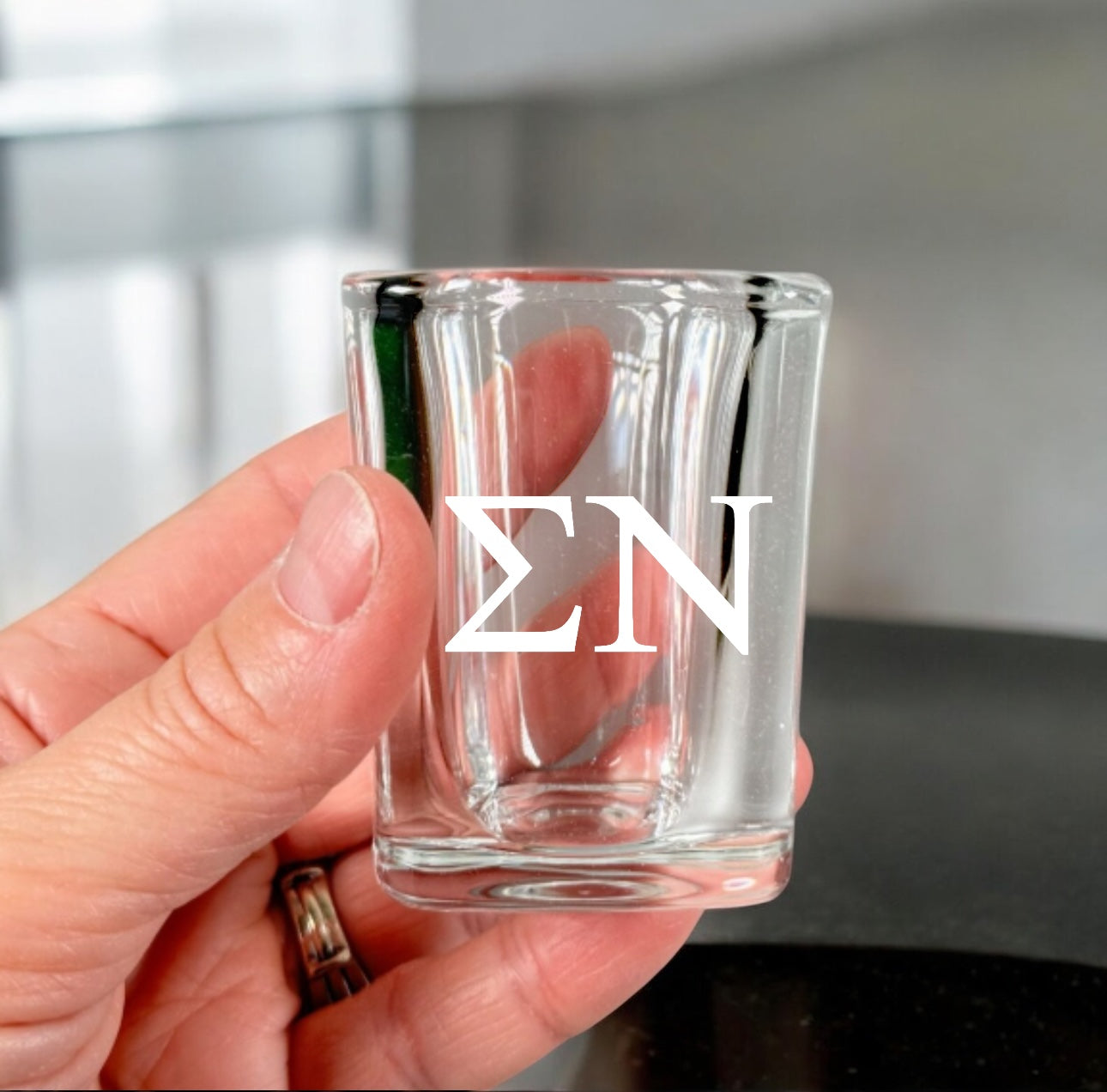 Custom Sigma Nu Fraternity 2 oz Glass