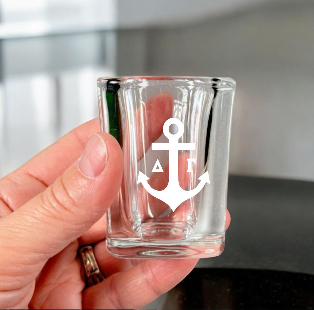 Custom Delta Gamma (ΔΓ) Sorority 2oz Glasses