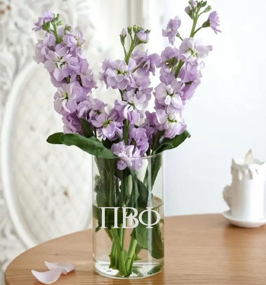 Pi Beta Phi (ΠΒΦ) Glass Flower Vase