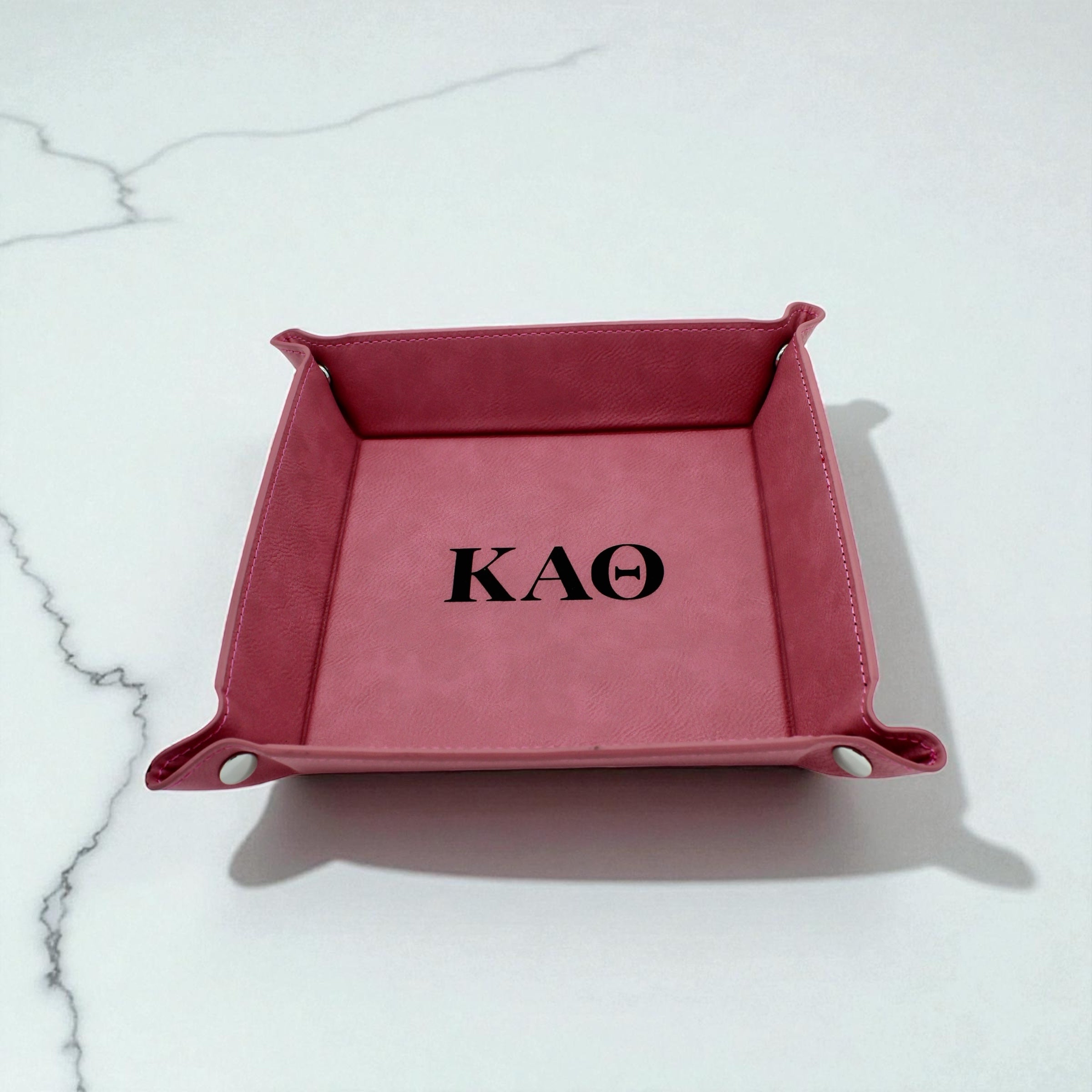 Greek Life Leather 6' x 6' Catchall Trays