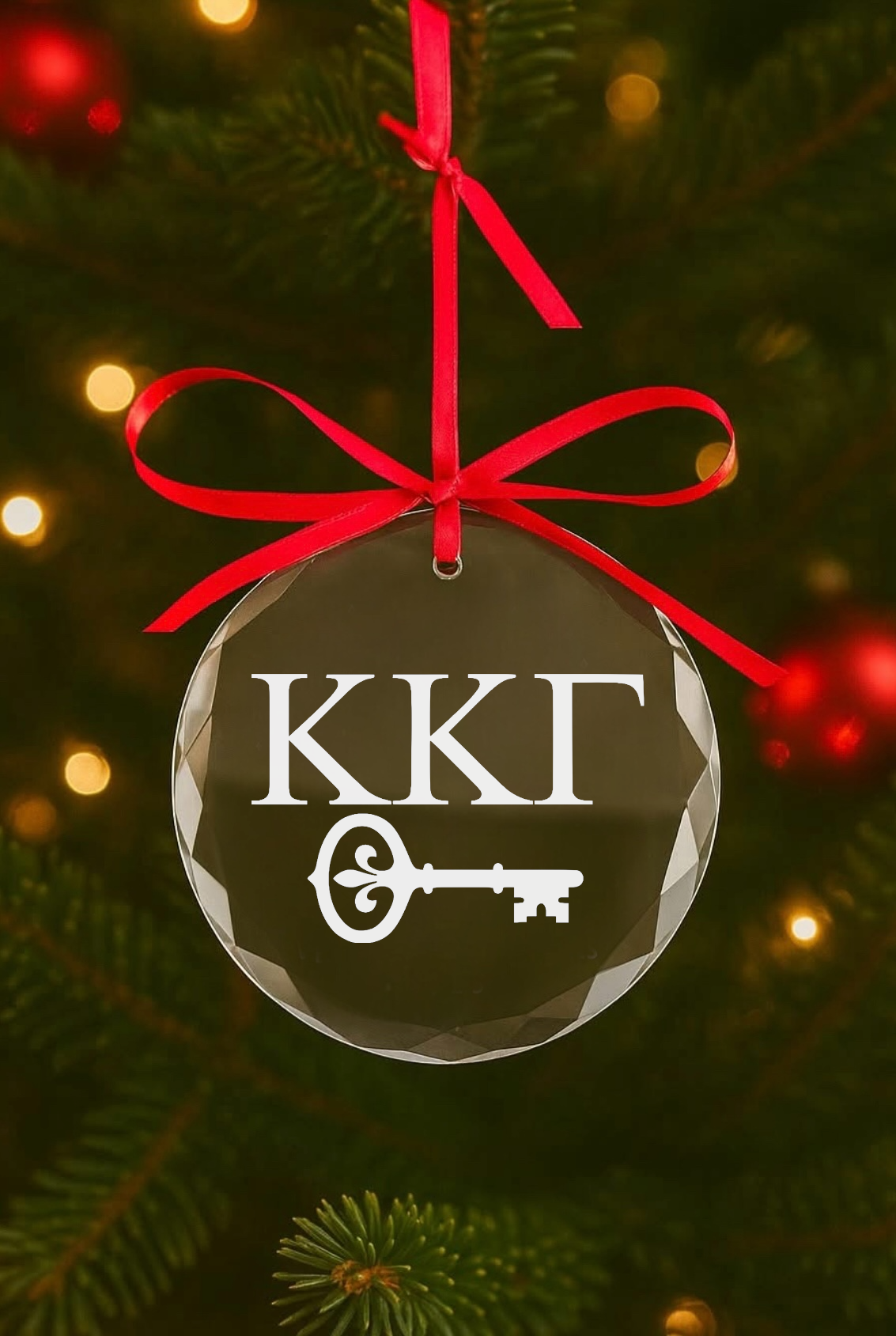 Sorority Glass Crystal Ornament