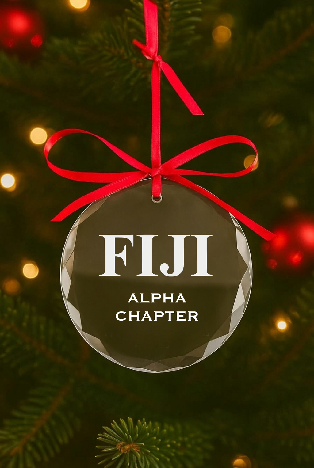 Fraternity Glass Crystal Ornaments