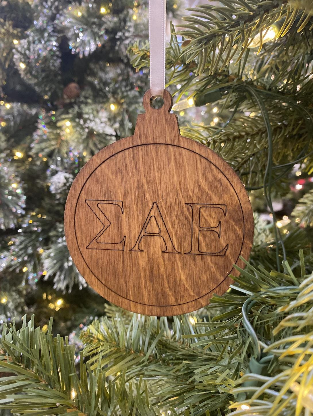 Sigma Alpha Epsilon ornament| SAE ornament| Fraternity Christmas Ornament| Greek Life Gift |College Gift| Officially Licensed Accessories