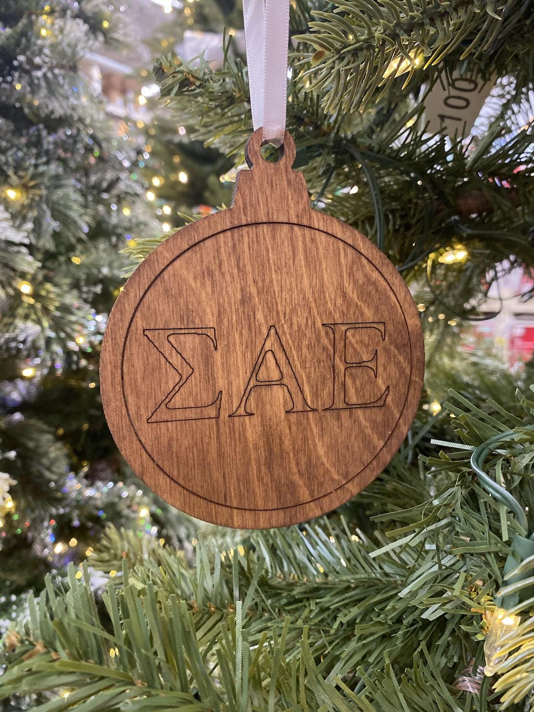 Sigma Alpha Epsilon ornament| SAE ornament| Fraternity Christmas Ornament| Greek Life Gift |College Gift| Officially Licensed Accessories