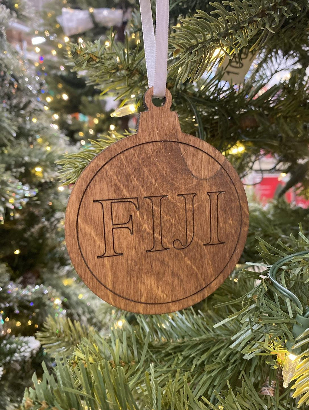 Fiji Christmas Ornaments| Custom Frat Gifts| Fraternity Christmas Ornament| Greek Life Gift| College Gift| Officially Licensed Accessories