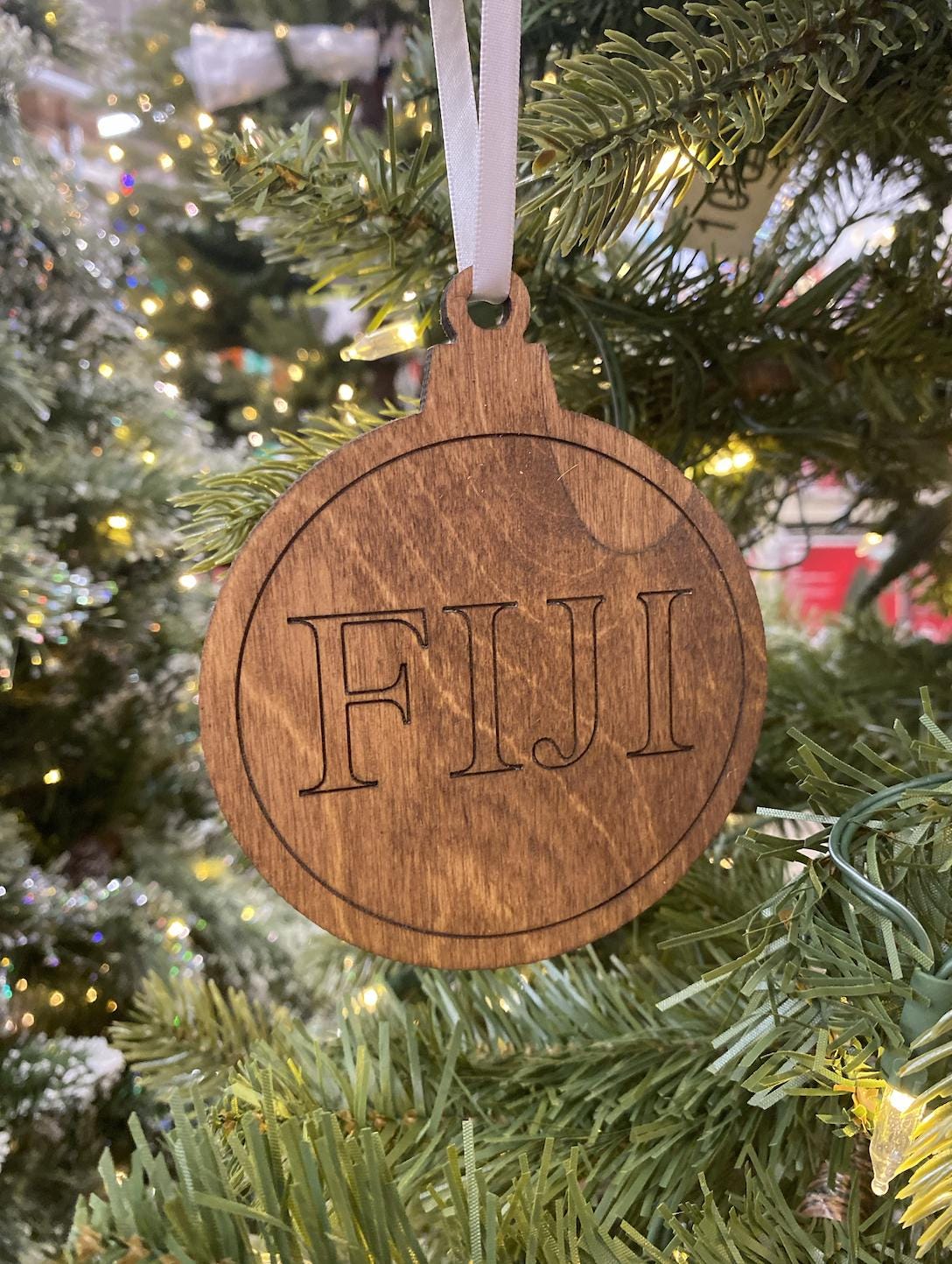 Fiji Christmas Ornaments| Custom Frat Gifts| Fraternity Christmas Ornament| Greek Life Gift| College Gift| Officially Licensed Accessories
