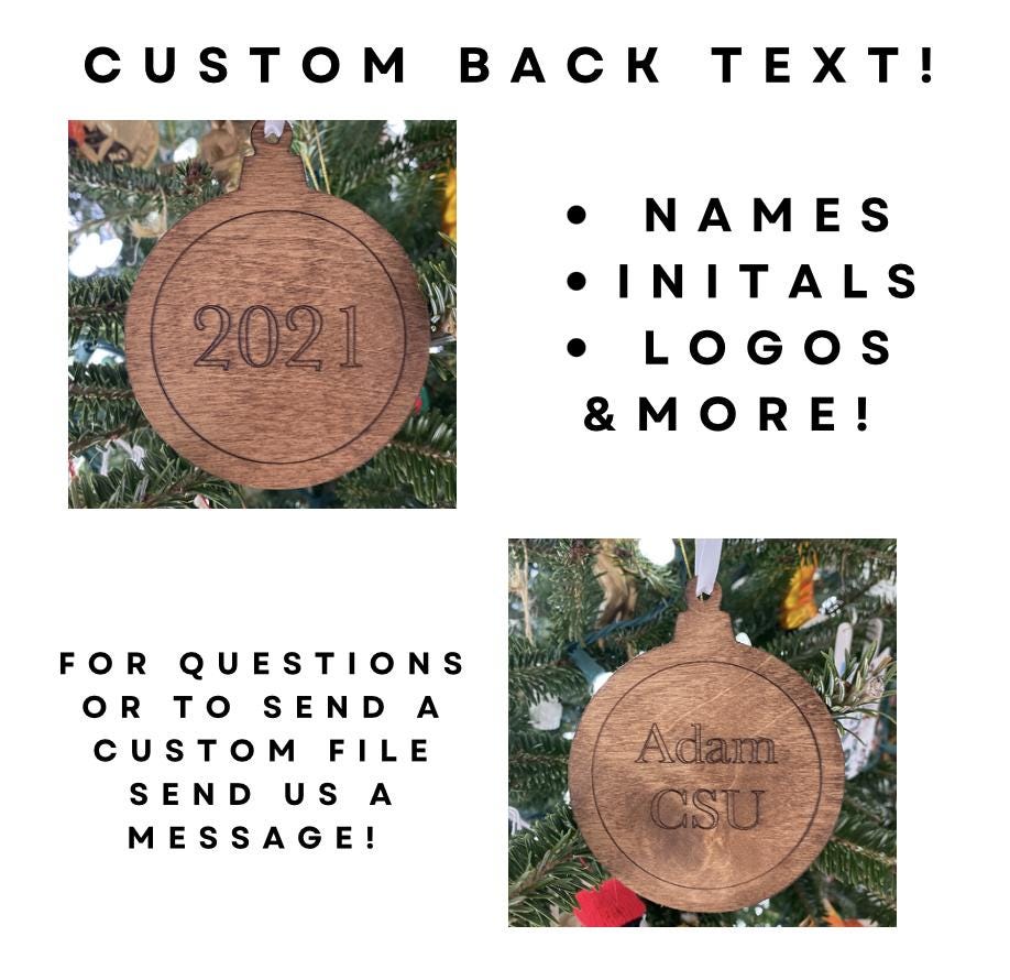 Delta Gamma Wooden Ornament| DG Christmas Ornament| Sorority Gifts| Greek Life Gifts |College Gifts| Officially Licensed Accessories