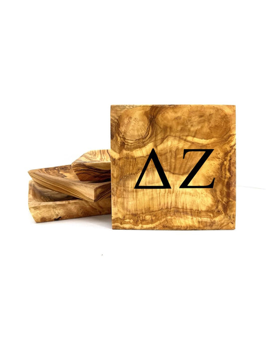 Delta Zeta Olive Wood Catchall| DZ Catchall| Custom Sorority Gifts| Greek Life Gift| College Gift| Officially Licensed Accessories