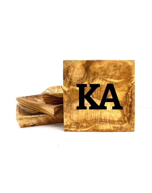 Kappa Alpha Order Olive Wood Catchall| KA Catchall|Custom Fraternity Gifts|Greek Life Gift|College Gift| Officially Licensed Accessories