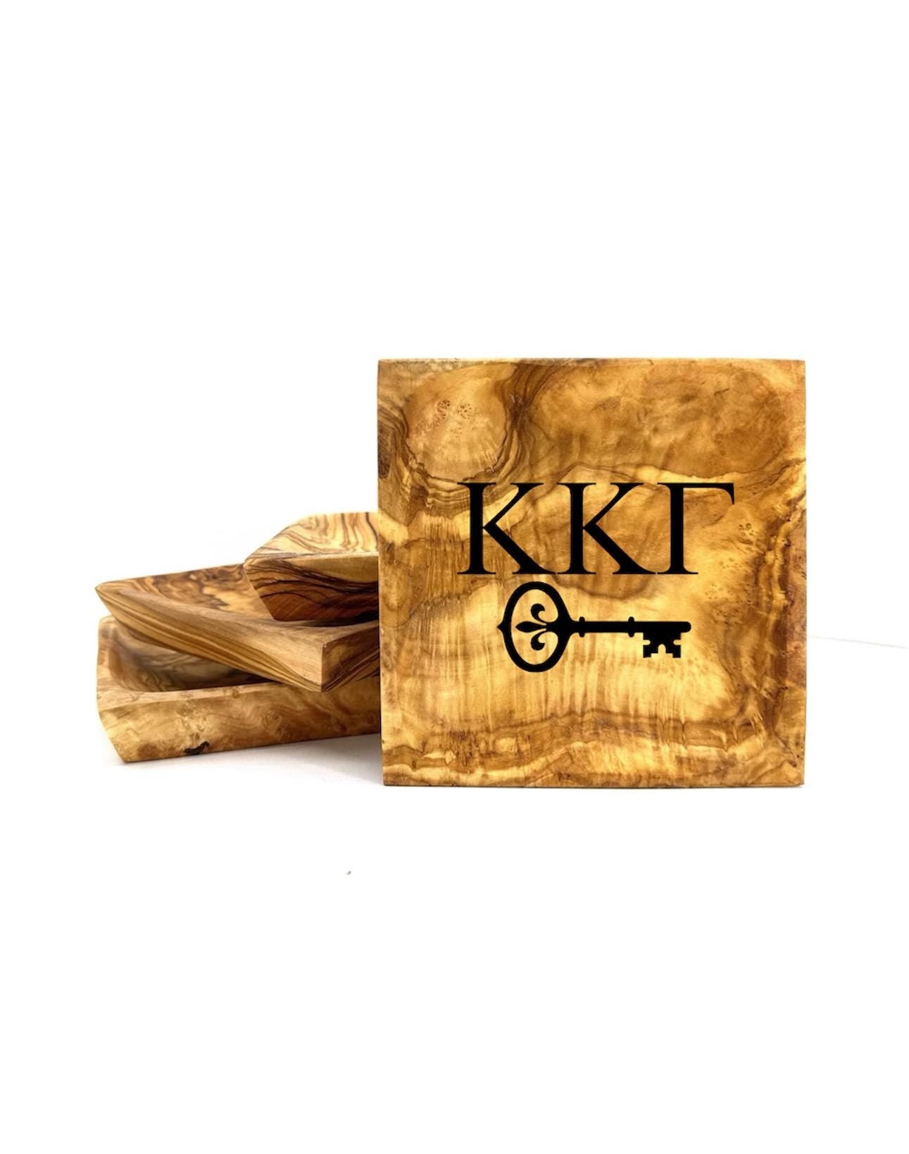 Kappa Kappa Gamma Olive Wood Catchall| Kappa Catchall| Custom Sorority Gifts| Greek Life Gift| College Gift| Officially Licensed Accessories