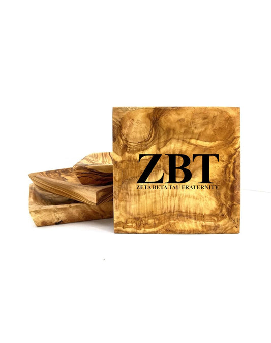 Zeta Beta Tau Olive Wood Catchall| ZBT Catchall| Custom Fraternity Gifts| Greek Life Gift| College Gift| Officially Licensed Accessories