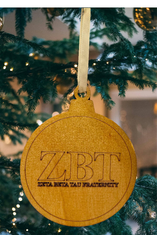 Zeta Beta Tau Christmas Ornaments| ZBT Frat Gifts| Fraternity Ornament| Greek Life Gift| College Gift| Officially Licensed Accessories