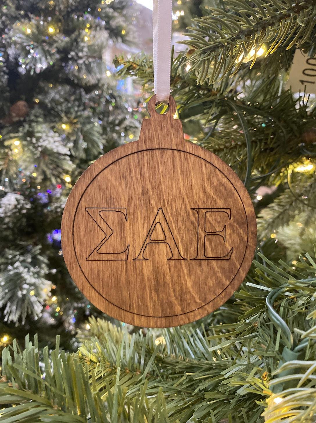 Sigma Alpha Epsilon ornament| SAE ornament| Fraternity Christmas Ornament| Greek Life Gift |College Gift| Officially Licensed Accessories