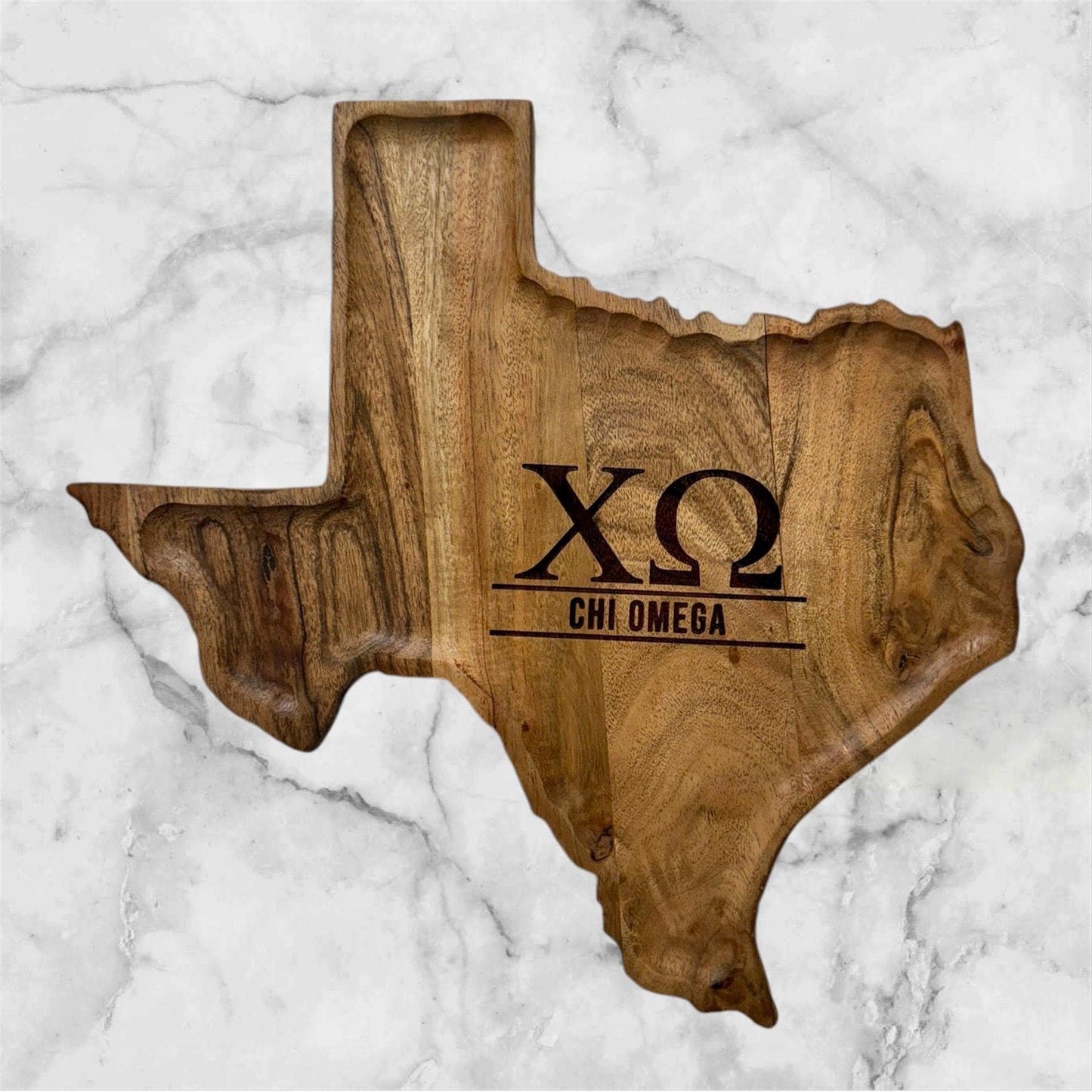 Custom Texas Shaped Serving Tray + Charcuterie Board|Dorm Gifts| New House Gifts|Soroity Gifts|College Gift| Officially Licensed Accessories