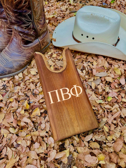 Pi Beta Phi (Pi Phi) Sorority Wooden Boot Jack| Greek Life Boot Jack| Cowboy Boots|Soroity Gift|College Gift|Officially Licensed Accessories