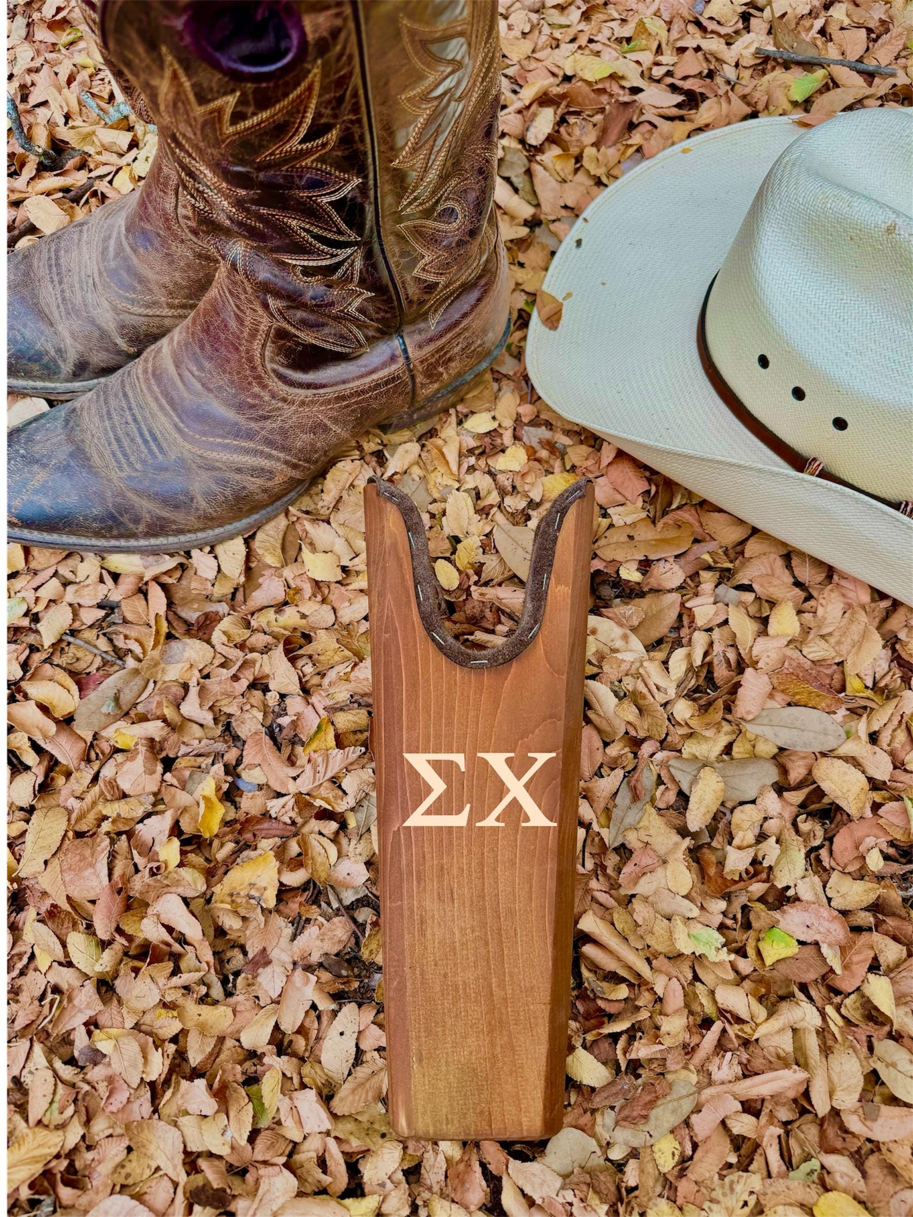 Sigma Chi (ΣΧ) Order Fraternity Boot Jack| Custom Boot Jacks| Cowboy Boots|Fraternity Gift|College Gift| Officially Licensed Accessories