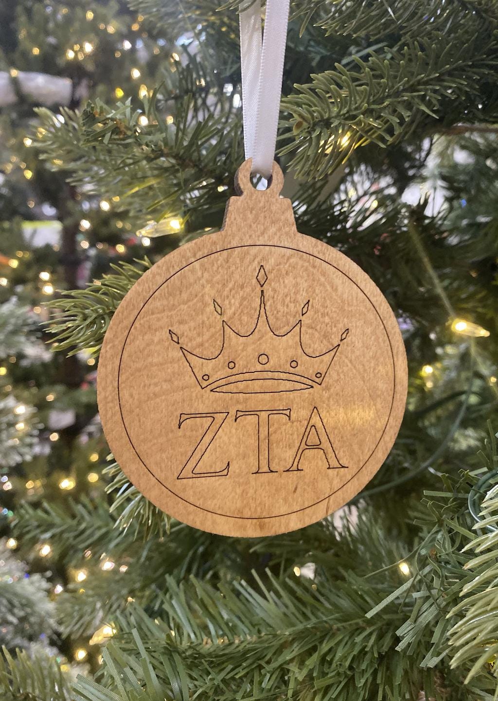 Zeta Tau Alpha Custom Christmas Oranment| Zeta Gifts| Custom Sorority Ornaments|Greek Life & College Gifts| Officially Licensed Accessories