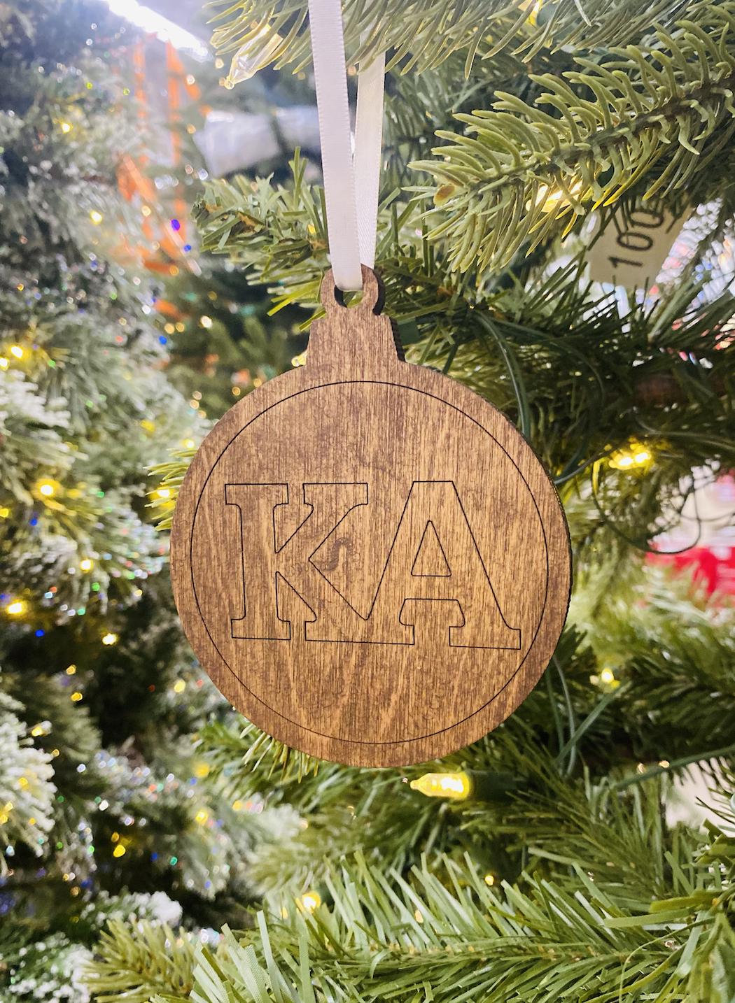 Kappa Alpha Order Custom Christmas Oranment| KA Gifts| Custom FratOrnaments|Greek Life & College Gifts| Officially Licensed Accessories