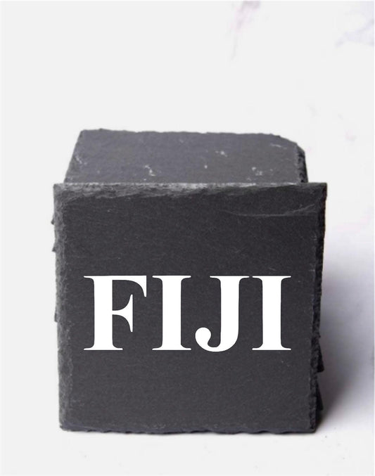 FIJI Slate Coasters (4) | FIJI Coasters| Custom Fraternity Gifts| Greek Life Gift| College Gift| Officially Licensed Accessories