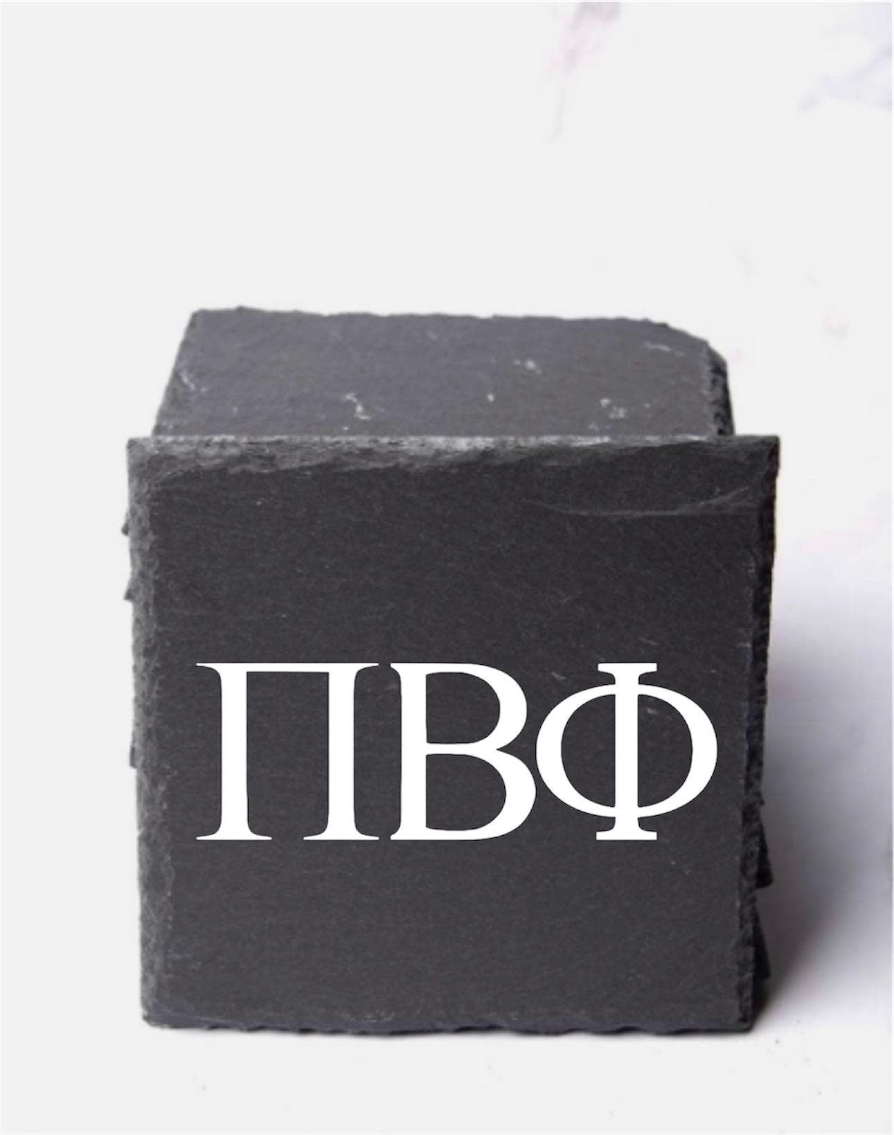 Pi Beta Phi Slate Coasters (4)| Pi Phi Coasters| Custom Sorority Gifts| Greek Life Gifts| College Gifts| Officially Licensed Accessories