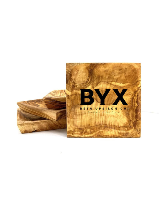 Beta Upsilon Chi Olive Wood Catchall| BYX Catchall|Custom Fraternity Gifts|Greek Life Gift|College Gift| Officially Licensed Accessories