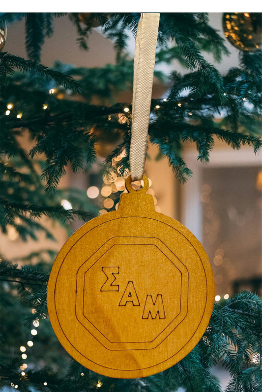 Sigma Alpha Mu Christmas Ornaments| Sammy Frat Gifts| Fraternity Ornament| Greek Life Gift| College Gift| Officially Licensed Accessories