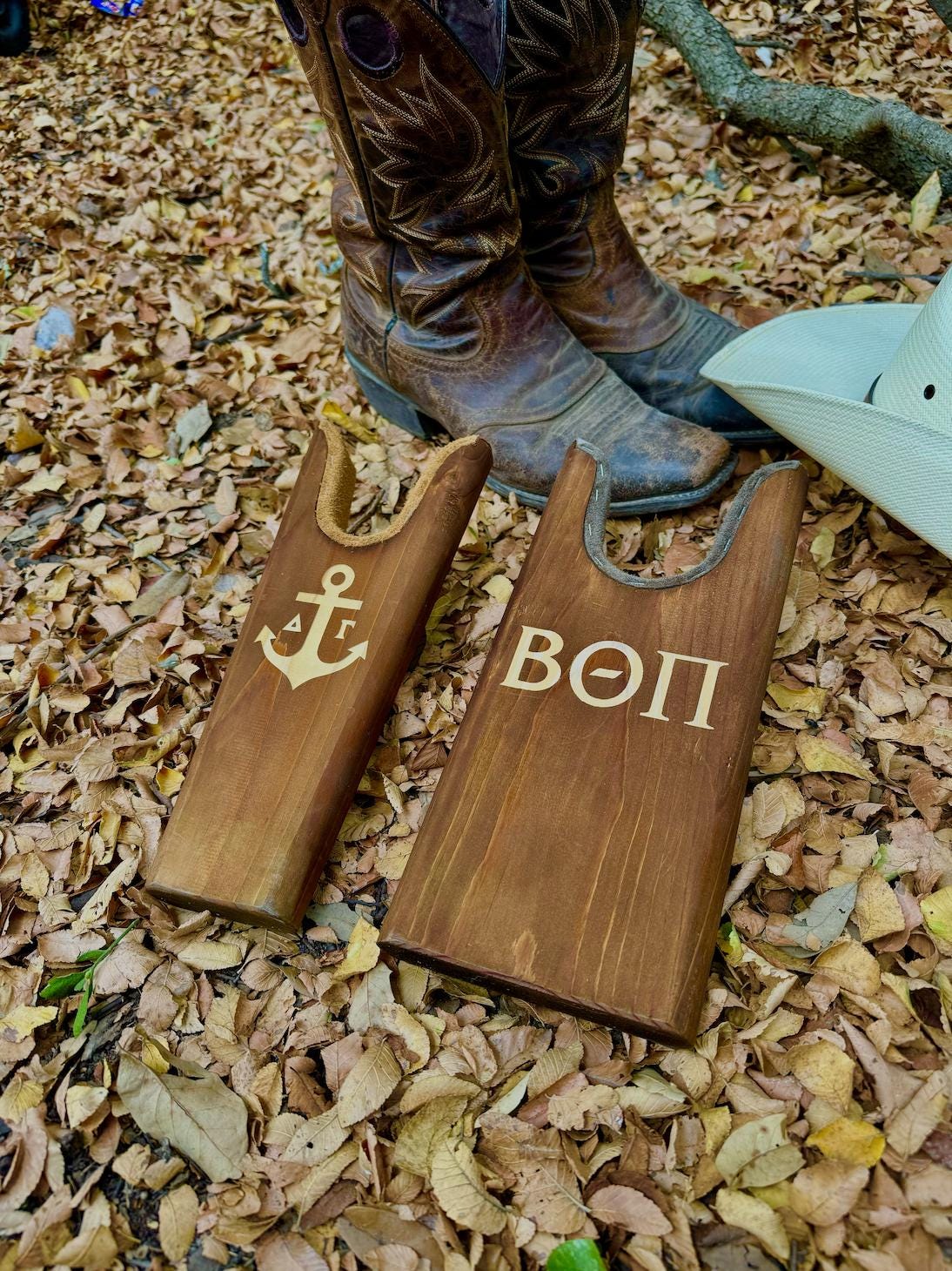 Custom Fraternity & Sorority Wooden Boot Jacks| Greek Life Boot Jacks| Cowboy Boot Gifts| College Gift| Officially Licensed Accessories