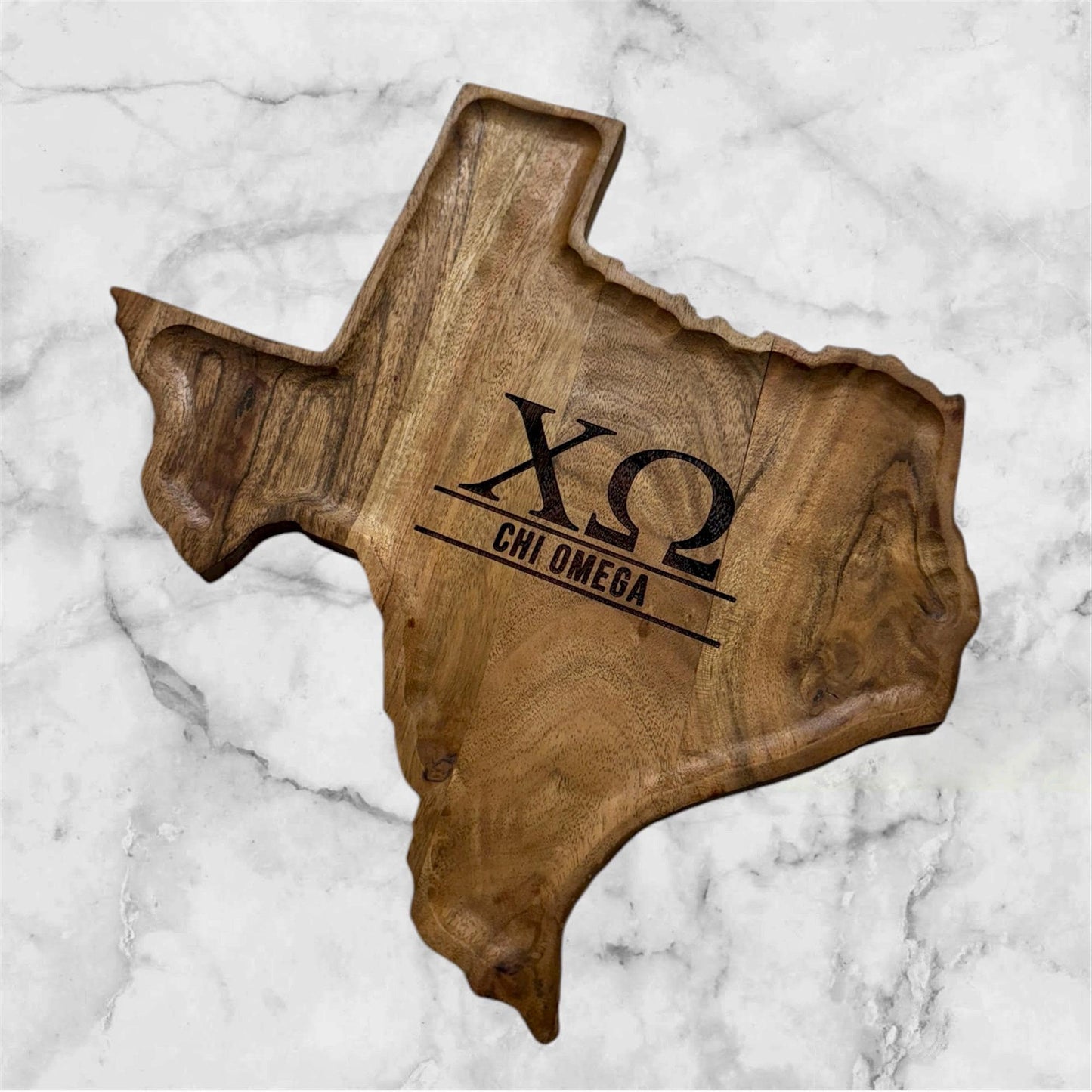 Custom Texas Shaped Serving Tray + Charcuterie Board|Dorm Gifts| New House Gifts|Soroity Gifts|College Gift| Officially Licensed Accessories