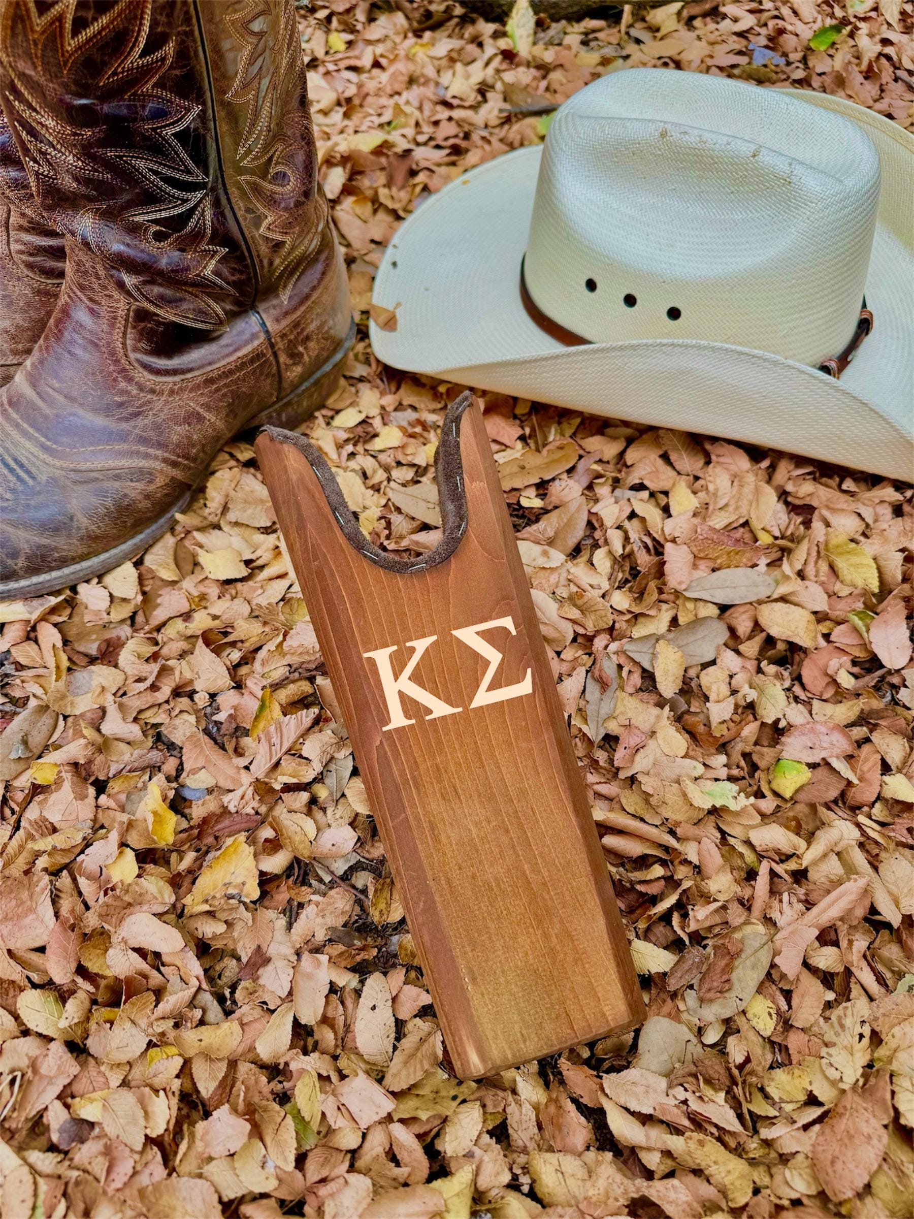 Kappa Sigma Fraternity Wooden Boot Jack| Custom Boot Jacks| Cowboy Boots |Fraternity Gift|College Gift| Officially Licensed Accessories