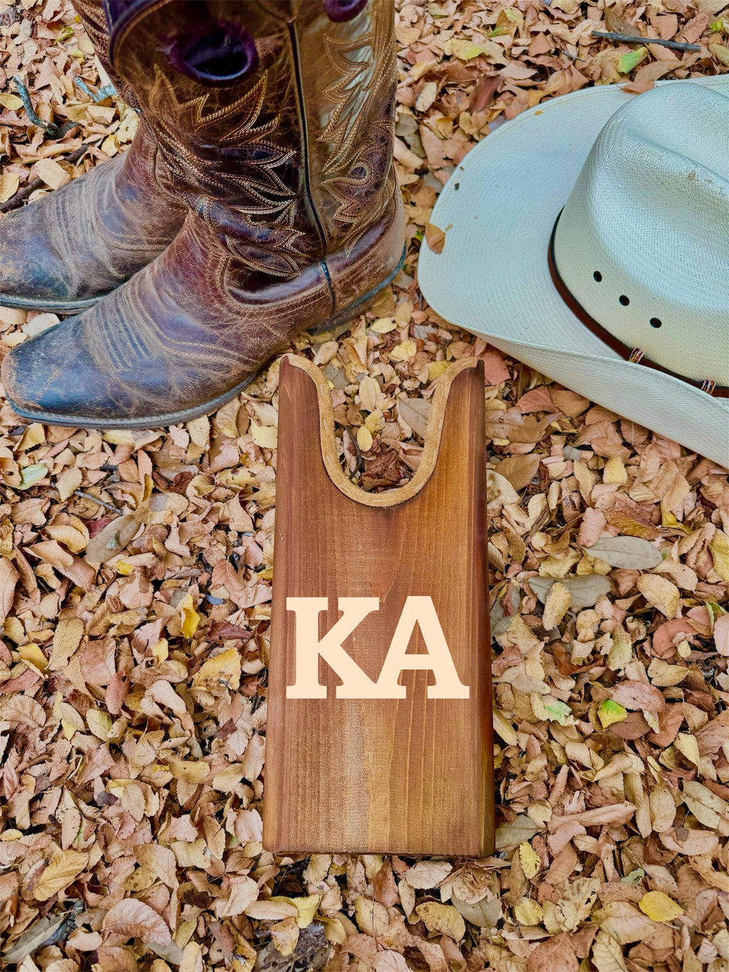 KA Order Fraternity Wooden Boot Jack| Custom Boot Jacks| Cowboy Boots |Fraternity Gift|College Gift| Officially Licensed Accessories
