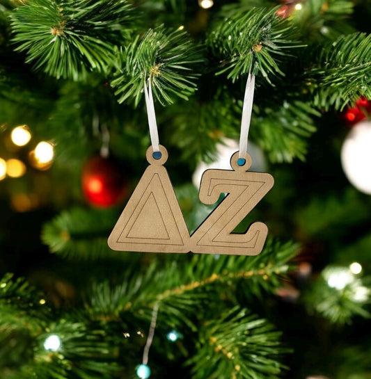 Delta Zeta Christmas Ornaments| DZ Ornaments| Custom Sorority Ornaments| Greek Life & College Gifts| Officially Licensed Accessories