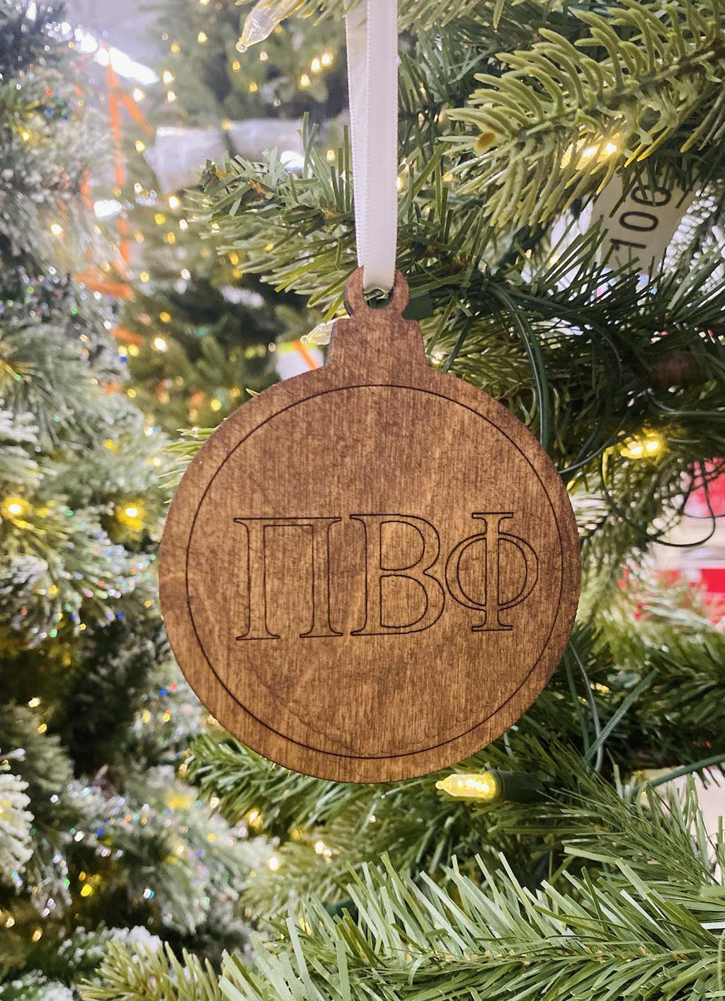 Pi Beta Phi Wooden Ornament| Pi Phi Christmas Ornament Custom Sorority Ornaments|Greek Life & College Gifts| Officially Licensed Accessories
